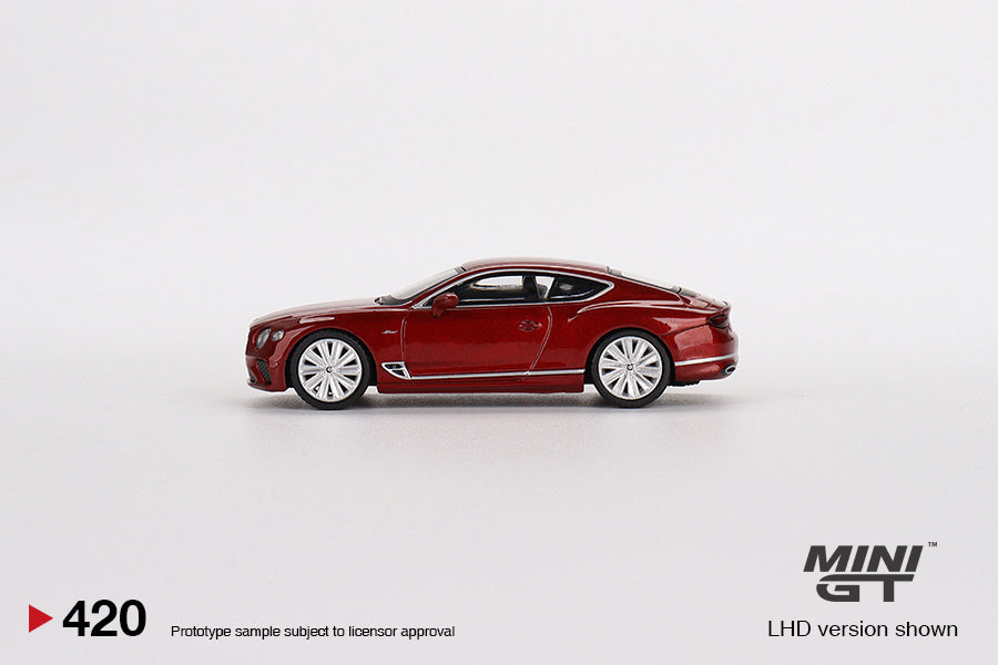 Bentley Continental GT Speed 2022 Candy Red. ( Box Packing ).