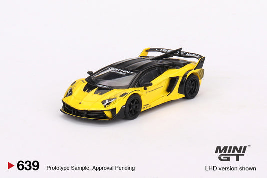Lamborghini LB-Silhouette WORKS Aventador GT EVO Yellow. ( Blister Packing ).