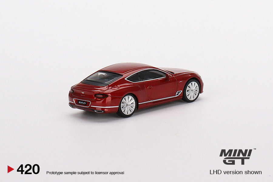 Bentley Continental GT Speed 2022 Candy Red. ( Box Packing ).