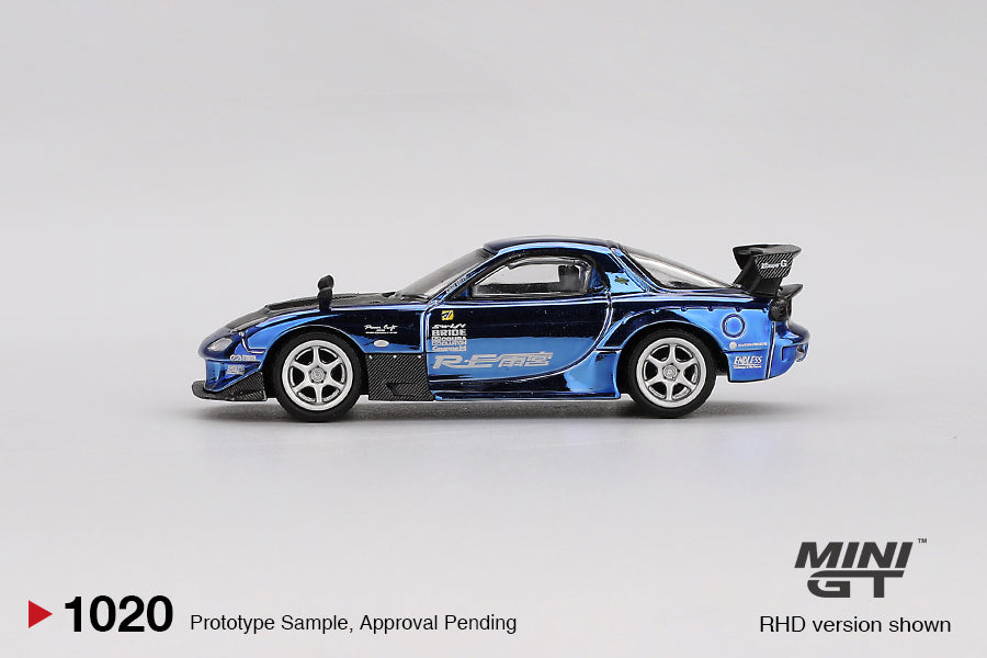 Mazda RX-7 RE-Amemiya Chrome Blue Malaysia Diecast Expo 2025. ( Blister Pack )