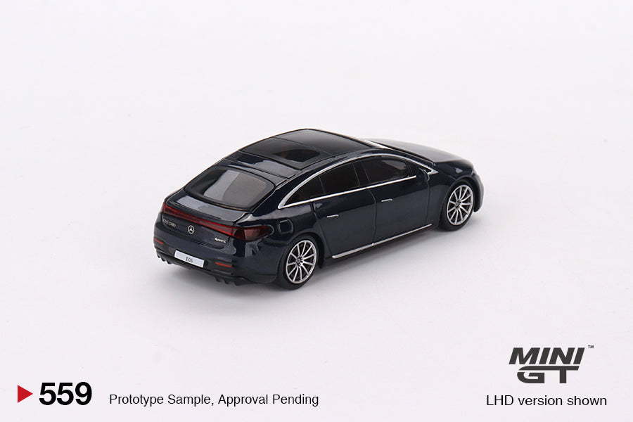 Mercedes-Benz EQS 580 4MATIC Nautical Blue Metallic. ( Blister Pack ).