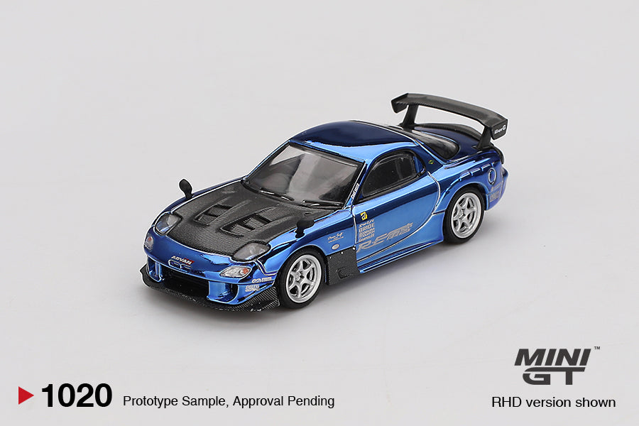 Mazda RX-7 RE-Amemiya Chrome Blue Malaysia Diecast Expo 2025. ( Blister Pack )